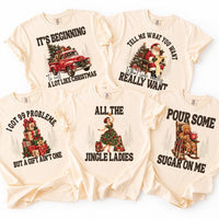 Custom Family Christmas Tee, Personalized Favorite Shirt, Matching Holiday Group Shirts, Funny Sibling Tee, Holiday Party Gift