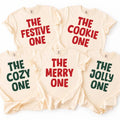 Custom The Festive One Shirt, Matching Family Christmas Tee, Funny Holiday Group Shirt, Christmas Pajama Party Outfit, Holiday Gift