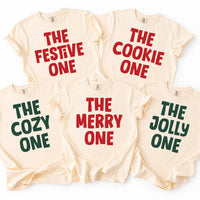 Custom The Festive One Shirt, Matching Family Christmas Tee, Funny Holiday Group Shirt, Christmas Pajama Party Outfit, Holiday Gift