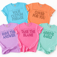 Personalized Most Likely To Office Shirt, Custom Front Desk Team Tee, Funny Office Quote Shirt, Receptionist Team Gift, Gift for Coworker