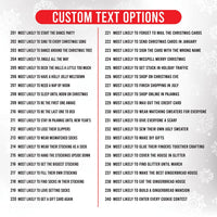 Custom Most Likely Christmas Family Shirt, Knock Over Tree Tee, Matching Holiday Pajama Tee, Family Christmas 2026 Outfit, Holiday Gift Idea