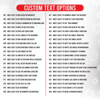Custom Most Likely Christmas Family Shirt, Knock Over Tree Tee, Matching Holiday Pajama Tee, Family Christmas 2026 Outfit, Holiday Gift Idea