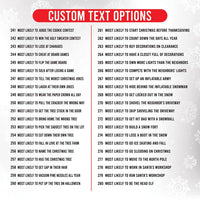 Custom Most Likely Christmas Family Shirt, Knock Over Tree Tee, Matching Holiday Pajama Tee, Family Christmas 2026 Outfit, Holiday Gift Idea