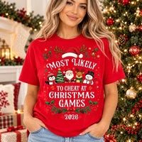 Custom Most Likely Christmas Family Shirt, Knock Over Tree Tee, Matching Holiday Pajama Tee, Family Christmas 2026 Outfit, Holiday Gift Idea