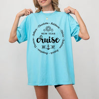 Personalized New Year Cruise 2027 Sweatshirt, Custom Family Name Anchor Tee, New Years Eve Sail, Matching Family Outfit, Vacation Trip Gift