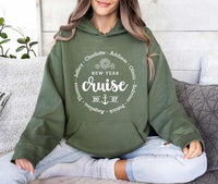 Personalized New Year Cruise 2027 Sweatshirt, Custom Family Name Anchor Tee, New Years Eve Sail, Matching Family Outfit, Vacation Trip Gift