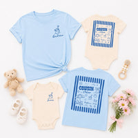 Personalized Cousin Crew Beach Shirt, Custom Name Summer Trip Tee, Vacation Sweatshirt, Family Beach Outfit, Summer Trip Gift, Front Back