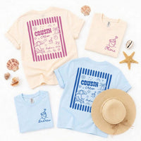 Personalized Cousin Crew Beach Shirt, Custom Name Summer Trip Tee, Vacation Sweatshirt, Family Beach Outfit, Summer Trip Gift, Front Back