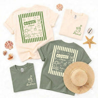 Personalized Cousin Crew Beach Shirt, Custom Name Summer Trip Tee, Vacation Sweatshirt, Family Beach Outfit, Summer Trip Gift, Front Back