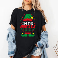 Personalized I'm the Elf Christmas Shirt, Custom Elf Option Matching Family Christmas Tee, Funny Santa Hat Crewneck, Holiday Party Gift