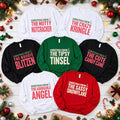 Personalized Funny Christmas Crew Sweatshirt, Custom Crew Title Holiday Tee, Matching Holiday Shirt, Funny Family Outfit, Christmas Gift