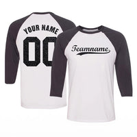 Personalized Glitter Team Raglan Shirt, Custom Baseball Name Number Tee, Sparkly Front Back Print, Game Day Outfit, Gift for Baseball Mom
