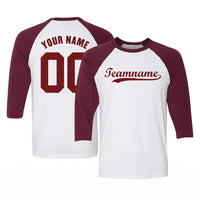 Personalized Glitter Team Raglan Shirt, Custom Baseball Name Number Tee, Sparkly Front Back Print, Game Day Outfit, Gift for Baseball Mom