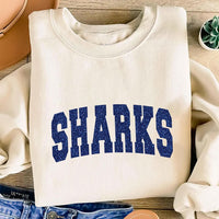 Personalized Glitter Mascot Team Sweatshirt, Custom Sparkly Varsity Name Tee, School Spirit Shirt, Game Day Outfit, Gift for Sports Fan