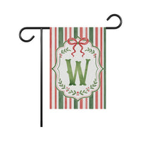 Personalized Monogram Christmas Garden Flag, Custom Family Name 12x18 Sign, Christmas Yard Flag, Holiday Porch Decor, Holiday Gift