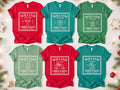 Personalized Family Christmas Shirt, Custom Name Holiday Tee, Vintage Checkered Frame Sweatshirt, Matching Holiday Outfit, Christmas Gift