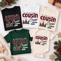 Personalized Cousin Crew Christmas Shirt, Custom Buffalo Plaid Family Tee, Matching Cousin Crew Sweatshirt, Holiday Outfit, Christmas Gift