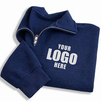 Personalized Logo Embroidered Quarter Zip Sweatshirt, Custom Company Logo Sweater, Corporate Team Apparel, Employee Gift, Group Order Gift