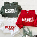 Personalized Merry Family Sweatshirt, Custom Role Christmas Sweatshirt, Matching Holiday Family Sweater, Festive Gift for Loved Ones