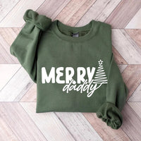 Personalized Merry Family Sweatshirt, Custom Role Christmas Sweatshirt, Matching Holiday Family Sweater, Festive Gift for Loved Ones