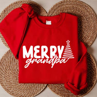 Personalized Merry Family Sweatshirt, Custom Role Christmas Sweatshirt, Matching Holiday Family Sweater, Festive Gift for Loved Ones