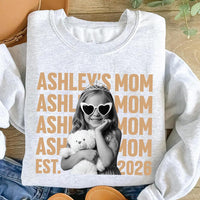 Personalized Custom Photo Mom Sweatshirt, Custom Child Name Est 2026 Shirt, Photo Mama Hoodie, Mother's Day Gift, Gift for New Mom