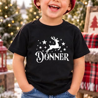 Personalized Santa Reindeer Name Shirt, Custom Reindeer Crew Christmas Tee, Star Vintage Sweatshirt, Xmas Pajama Top, Gift for Family