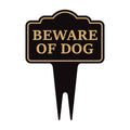 Beware of Dog Yard Sign 10” x 14” - Rust-free Aluminum Home Security Sign for Lawn, Not Responsible Warning Dog Sign with Integrated Stake