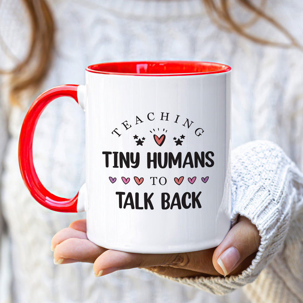 Teaching Tiny Humans Coffee Mug - Perfect Speech Therapy Gift for Pediatric SLPs, Child Speech Therapist Appreciation, SLP Graduation Gift