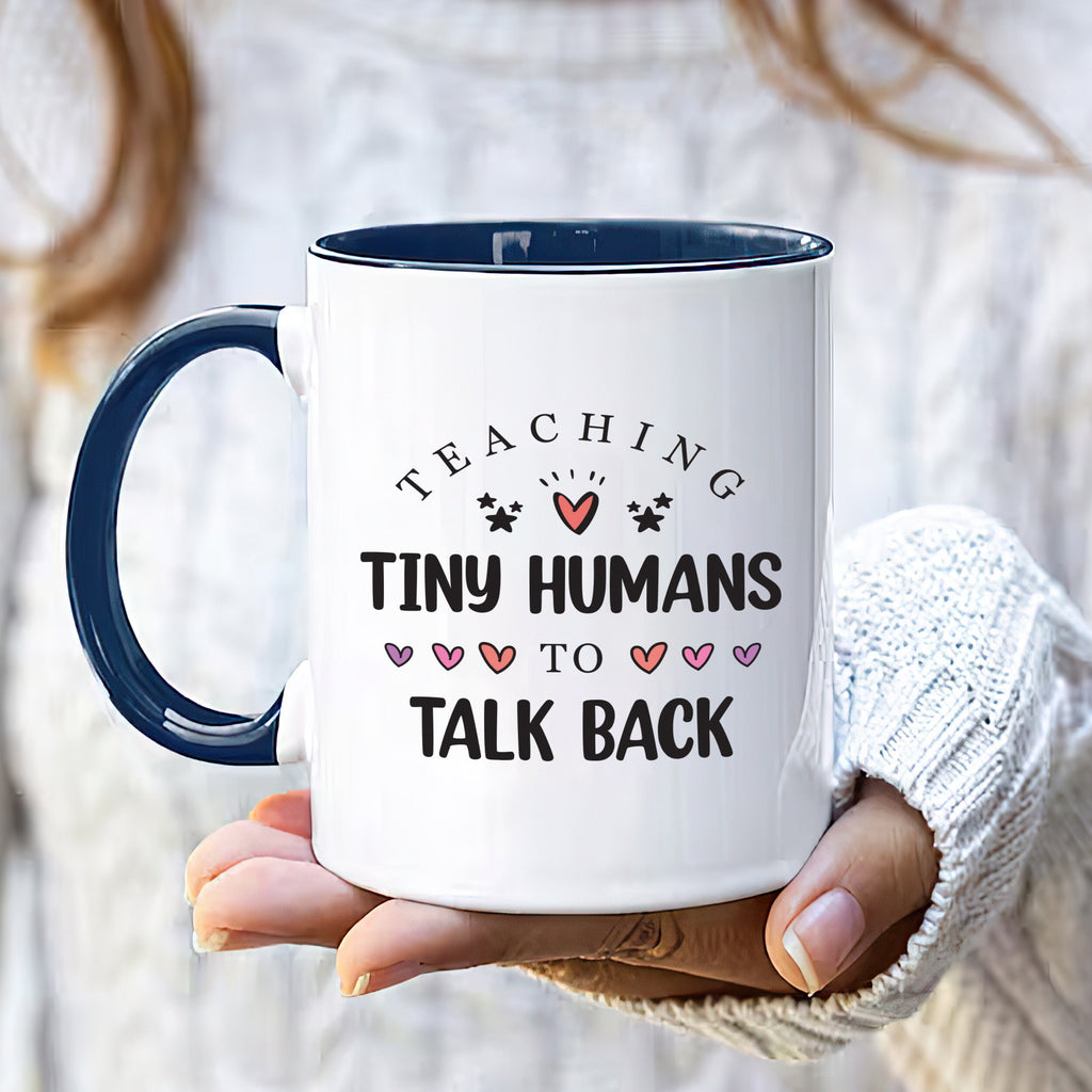 Teaching Tiny Humans Coffee Mug - Perfect Speech Therapy Gift for Pediatric SLPs, Child Speech Therapist Appreciation, SLP Graduation Gift