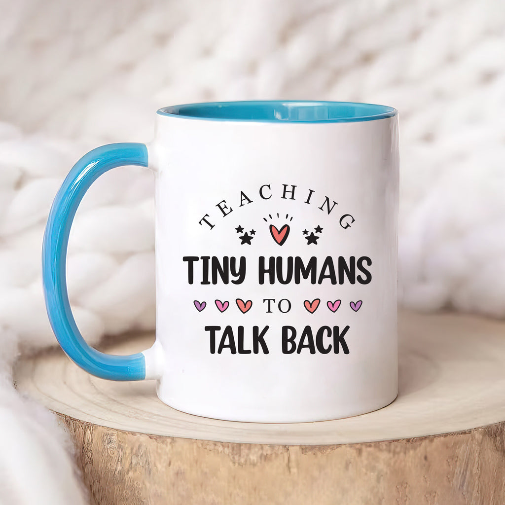 Teaching Tiny Humans Coffee Mug - Perfect Speech Therapy Gift for Pediatric SLPs, Child Speech Therapist Appreciation, SLP Graduation Gift