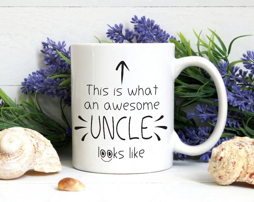 Awesome Uncle Gift Idea – Funny Ceramic Coffee Tea Mug, 10oz, Novelty Present For Uncle
