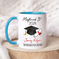 Personalized Graduation Mug, Graduation Gift, Custom Name, University Academics, Bachelor/Master/Degree Gift, Doctor, Nurse, Engineer Gift