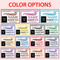 Personalized Graduation Yard Sign 2025, College Graduation Sign, Class of 2025, Custom High School Graduation Yard Sign with Metal H-Stake