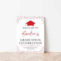 Custom Graduation Foamboard Poster Sign, Custom Class of 2024 Graduation Foamcore Welcome Sign, Celebration Sign, Personalized Foamcore