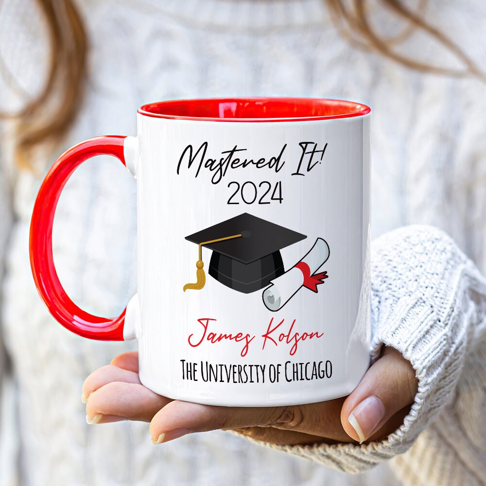 Personalized Graduation Mug, Graduation Gift, Custom Name, University Academics, Bachelor/Master/Degree Gift, Doctor, Nurse, Engineer Gift