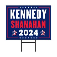Kennedy Shanahan 2024 Yard Sign - Robert F. Kennedy Jr. For President 2024 Lawn Sign, Election 2024 RFK Jr. Yard Sign with Metal H-Stake