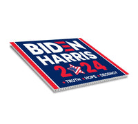 Biden Harris 2024 Yard Sign - Coroplast Joe Biden For President 2024 Lawn Sign, 2024 President Election Biden Signs with Metal H-Stake