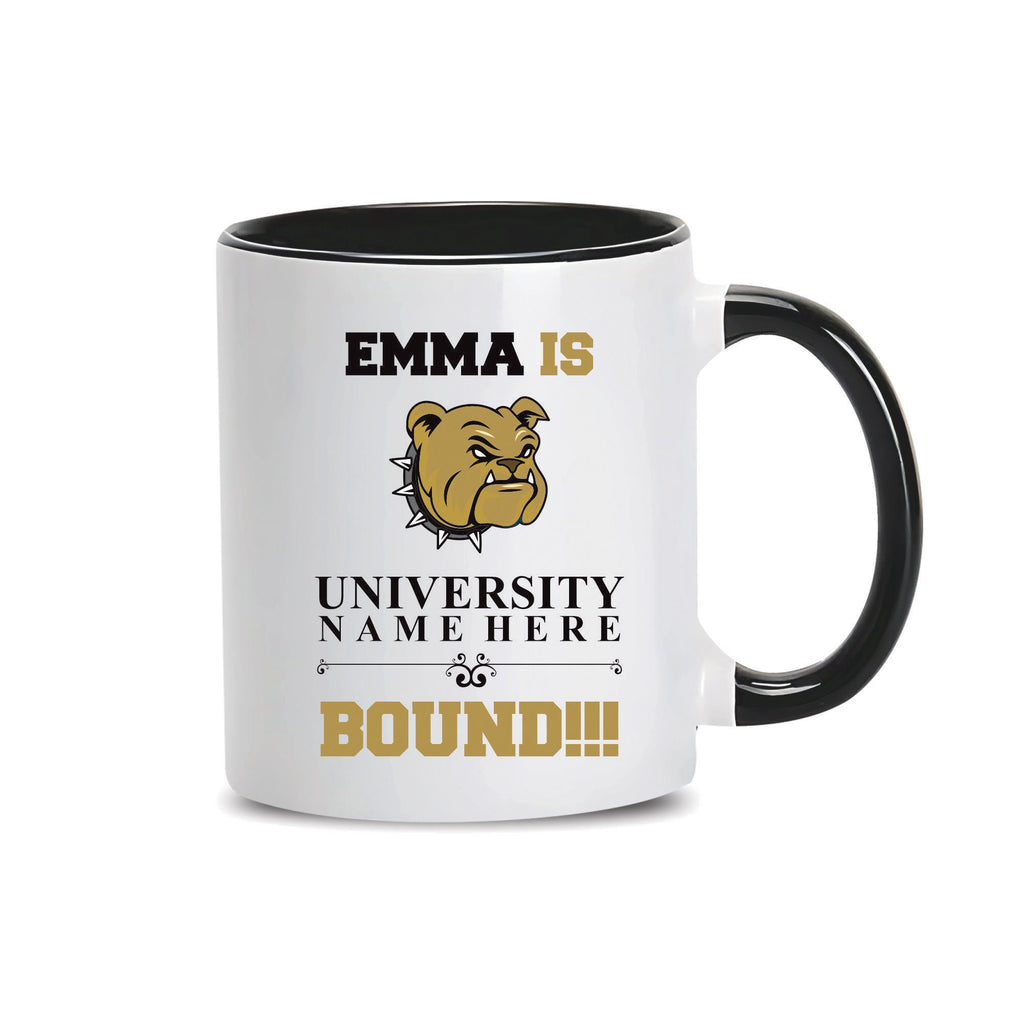 Personalized College Bound Mug - College Graduation, High School Graduation, University Bound, Custom College Logo Mug, Class of 2025 Gifts