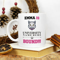 Personalized College Bound Mug - College Graduation, High School Graduation, University Bound, Custom College Logo Mug, Class of 2025 Gifts