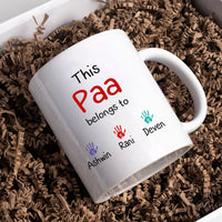 Personalized Indian Name Fathers Day Mug - Custom Name Coffee Cup, Indian Hindu Name Mug, Father's Day Gift, Gift For Peeta Ji, Babu Ji, Paa
