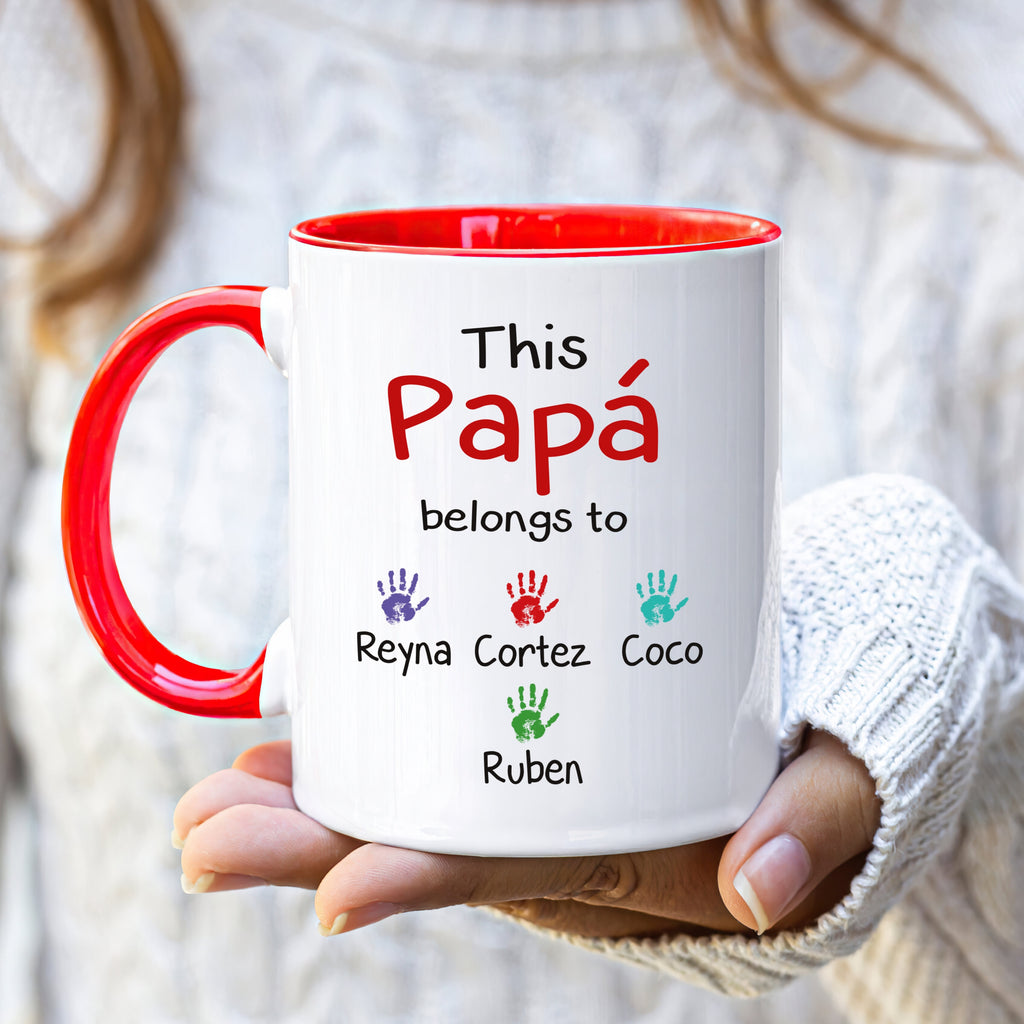 Personalized Spanish Name Fathers Day Mug - Custom Name Coffee Cup, Spanish Name Mug, Father's Day Gift, Gift For Padre, Papi, Papa