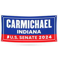 a political political banner with the name of the president of the united states