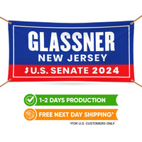 a banner for a glassner new jersey