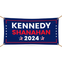 Kennedy Shanahan 2024 Banner Sign, 13 Oz RFK Jr. Election 2024 Banner, Robert F. Kennedy Jr. For President 2024 Banner With Metal Grommets
