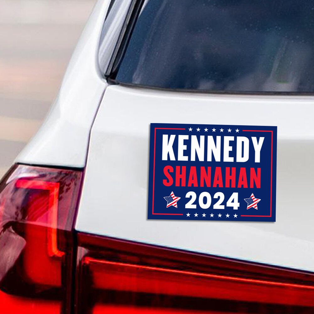 Kennedy Shanahan 2024 Car Magnet, RFK Jr. Magnet, President Election 2024, Robert F. Kennedy Jr For President 2024 Vehicle Magnet, 10" x 3"