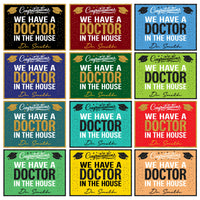 Personalized Graduation Yard Sign 2025, Graduate 2025, Class of 2025, Custom Name We Have A Doctor In The House Yard Sign with Metal H-Stake