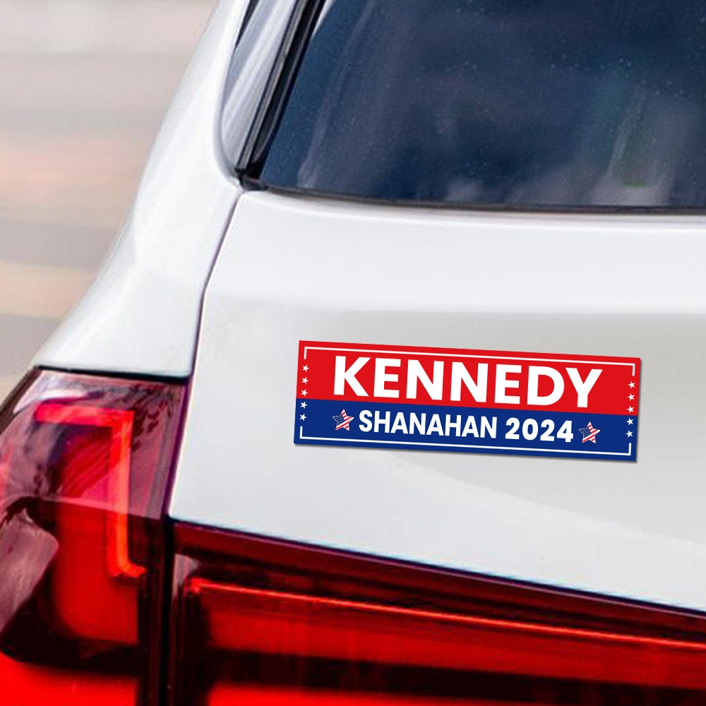 Kennedy Shanahan 2024 Car Magnet, RFK Jr. Magnet, President Election 2024, Robert F. Kennedy Jr For President 2024 Vehicle Magnet, 6" x 4.5"