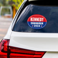 Kennedy Shanahan 2024 Sticker Vinyl Decal, RFK Jr 2024, Election 2024, Robert F Kennedy Jr For President 2024 Bumper Sticker, 6" x 4.5"