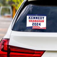 Kennedy Shanahan 2024 Sticker Vinyl Decal, RFK Jr 2024, Election 2024, Robert F Kennedy Jr For President 2024 Bumper Sticker, 6" x 4.5"
